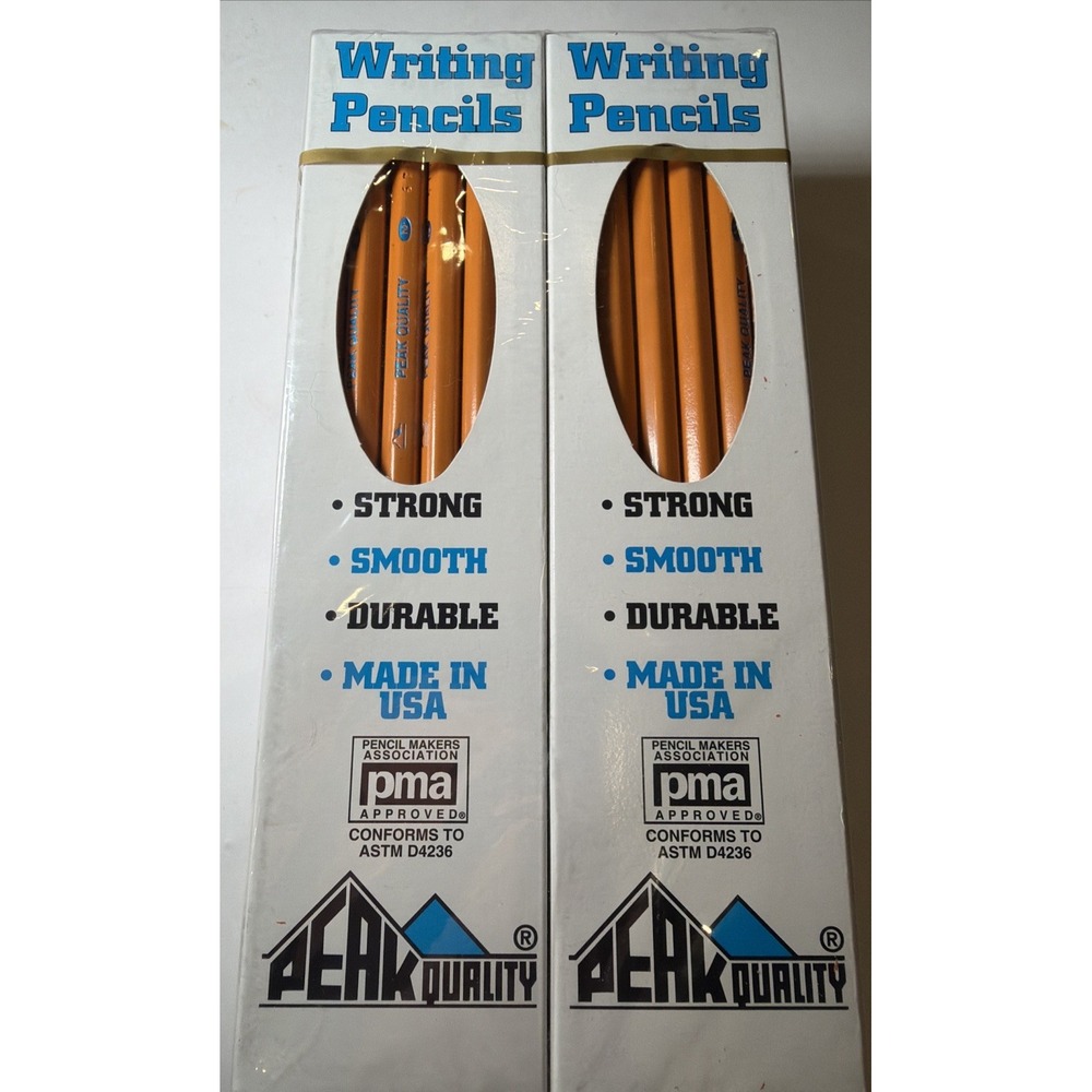 Vintage Peak Quality No 2 Premium Pencils - 72 Pencils Made In USA